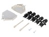 Carcasa Conector D-Sub Ecranata Dreapta Metal ENCITECH pentru 25pin/44pin, Max Cablu 11.5mm, Dim 3 DB