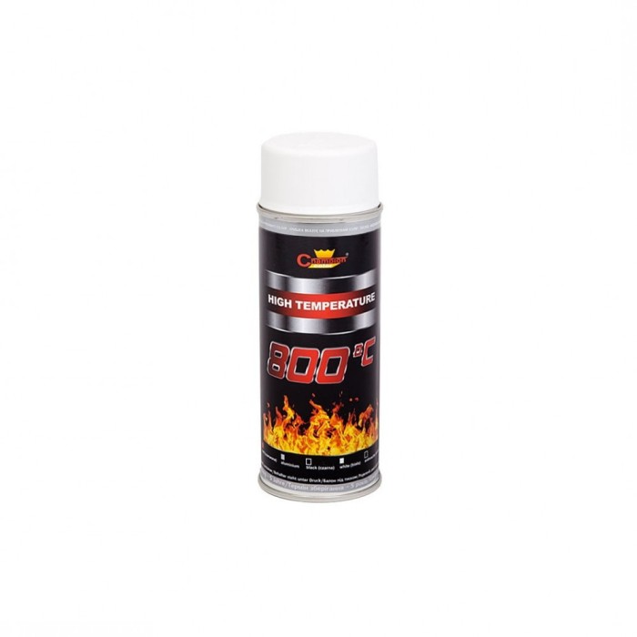 Spray vopsea Profesional Rezistent Termic ALB +800&deg;C 400ml Cod:9003 Automotive TrustedCars