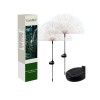 Lampa solara gradina, aspect papadie, set 2 bucati, 150 LED-uri alb rece, inaltime 89 cm, Gardlov