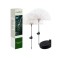 Lampa solara gradina, aspect papadie, set 2 bucati, 150 LED-uri alb rece, inaltime 89 cm