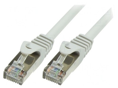 Cablu Patch SF/UTP Cat5e 1m Gri foto