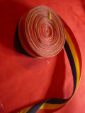Panglica Tricolora veche l=4cm ,L=ca.15m