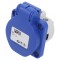 Conector Alimentare AC 250V 16A 2P+PE Albastru