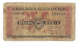Cumpara ieftin Bancnota 5 drahme 1941 - Grecia