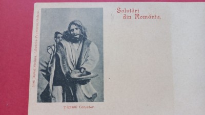 Bucuresti Tigan Cersetor Etnic Zigeuner Gypsi Salutari din Romania foto