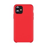 Husa TPU Totu Design Liquid Silicone pentru Apple iPhone 11, Rosie