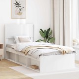 vidaXL Tăblie cap Alb Lemn prelucrat 889755