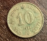 C50 - Moneda foarte veche - Hong Kong - 10 centi - 1982