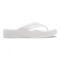 Slapi Crocs Baya Platform Flip Alb - White