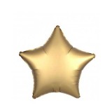 Balon Folie Satin Stea Aurie- 45 cm