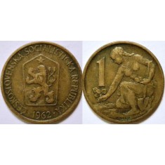 Cehoslovacia 1963 - 1 koruna, circulata