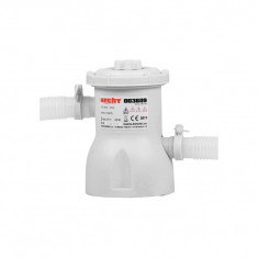 Filtru pentru piscina HECHT 003609, alimentare 230 V, debit de apa 1.2 mc/h, kit de montare complet, culoare alb