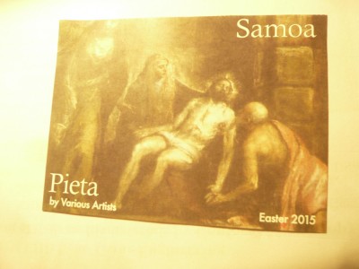 Vigneta Filatelica Samoa 2015 - Pictura Religioasa foto