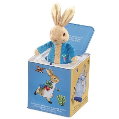 Cutie muzicala Jack-in-the-box, Peter Rabbit, 29 cm foto
