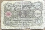BNKSTR01DE Bancnotă Germania - 1 Mark 1920, Darlehnskassenschein, perioada timpurie Weimar / Inflație