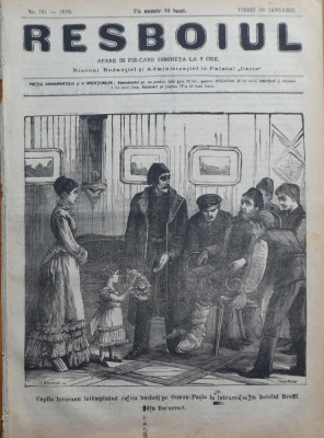 Ziarul Resboiul, nr. 181, 1878; Osman Pasa la hotelul Brofft din Bucuresti foto