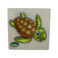 Puzzle lemn broasca 7 piese