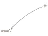 Cablu de asigurare ELESA+GANTER, Otel Inoxidabil, Acoperire PVC, Transparent, Lungime 0.2m