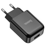 Incarcator de Voiaj Hoco USB-A 2.1A N2 Negru