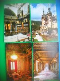 HOPCT LOT 3285 -4 CARTI POSTALE -CASTELUL PELES-SINAIA -JUD-PRAHOVA-NECIRCULATE, Necirculata, Printata