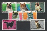 Fujeira 1967 Mi 206/12 (SERIE INCOMPLETA) MNH - Pisici