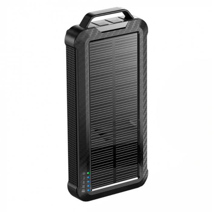 Bateria Externa Incaracare Solara Wireless Magnetica TU&amp;YA&reg; 10000 mAh, Universala si pentru Tigara electronica prin cablu USB, Fast Charge 15W, Confor