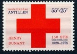 Timbru Antilele Olandeze 1978 - 150 Ani Henry Dunant, Crucea Roșie, Sănătate (Mi. 370) - MNH -A101