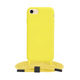 Husa pentru iPhone 7 / 8 / SE 2, SE 2020 / SE 3, SE 2022, Techsuit Crossbody Lanyard, Yellow