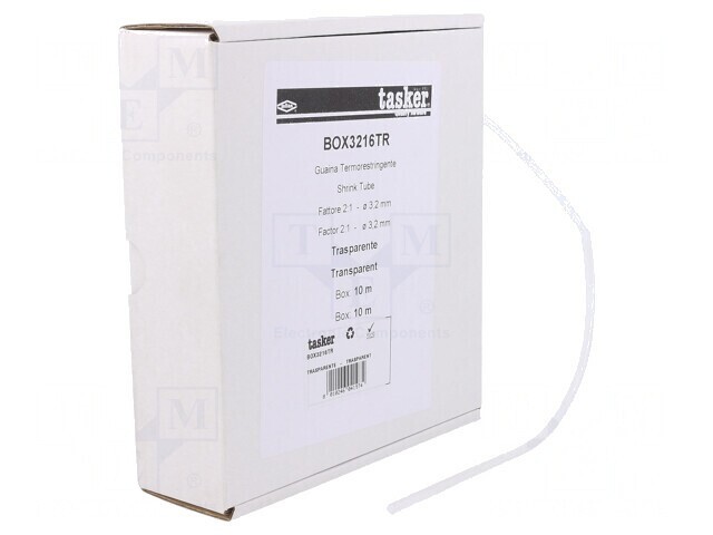 Manşon termocontractabil 3,2mm 10m