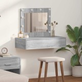 vidaXL Masă de Machiaj cu sertar Gri 83 x 40 x 70 cm Lemn compozit