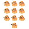 Set 10 Chingi Fixare Clichet 1T, 6m x 38mm, Portocaliu, Poliester, Carlige J, Standard EN-12195-2