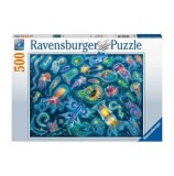Cumpara ieftin Puzzle Specii marine colorate, 500 piese