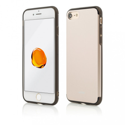 Husa Vetter pentru iPhone SE (2020), 8, 7, Clip-On Hybrid Slim Series, Gold foto