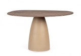 Masa otel lemn maro Stanley 140x120x76 cm