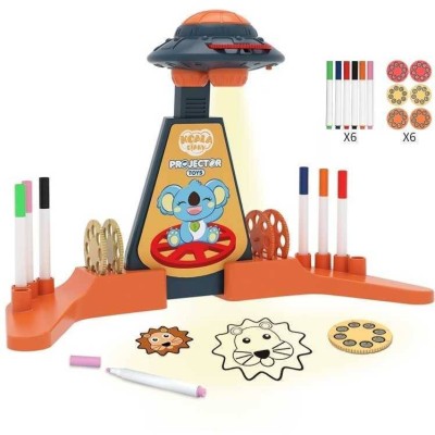Proiector desen cu 6 diapozitive si 6 carioci incluse Koala Diary KD80308 foto