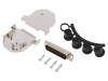 ENCITECH Conector D-Sub 25 pini TATA pe cablu, lipire, Negru