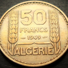 Moneda exotica 50 FRANCI - ALGERIA, anul 1949 * cod 4400 - COLONIE FRANCEZA!