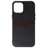 Husa Silicon Neagra Compatibila iPhone 12 Pro Max, Protectie Premium