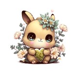 Cumpara ieftin Sticker decorativ Animalut, Galben, 53 cm, 6086ST, Oem