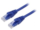Cablaj patch U/UTP 6 litat Cu PVC albastru 5m 26AWG, QOLTEC