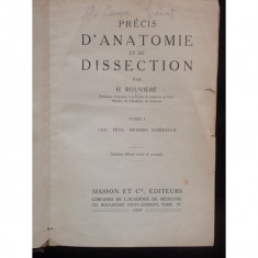 PRECIS D'ANATOMIE ET DE DISSECTION - H. ROUVIERE