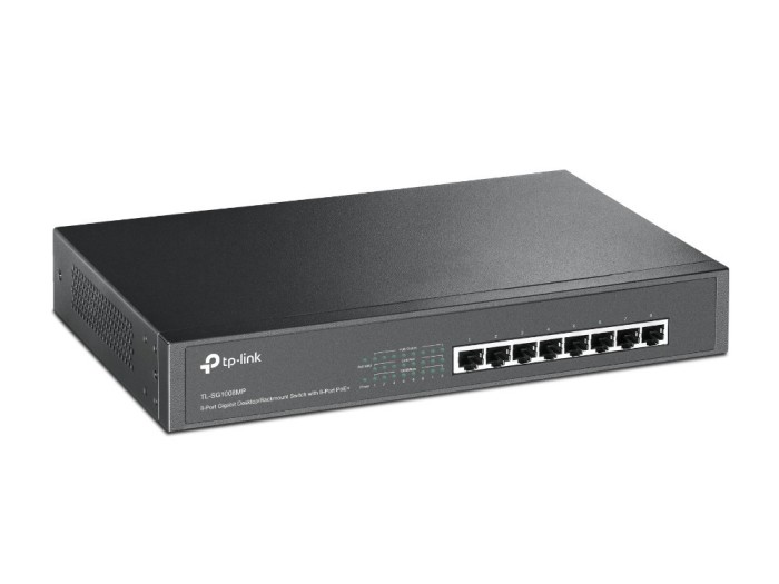 TP-Link TL-SG1008MP switch-uri Fara management Gigabit Ethernet (10/100/1000) Power over Ethernet (PoE) Suport Negru