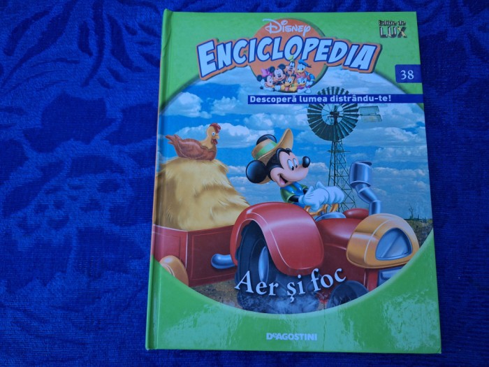 DeAgostini Enciclopedia | Disney Mickey Mouse carte copii | Aer si foc