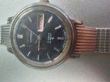 Ceas Vintage Seiko Hi-Beat Automatic 17 Jewels, Cadran Albastru, Retro Japonia