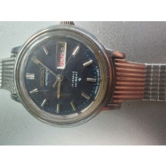 Ceas Vintage Seiko Hi-Beat Automatic 17 Jewels, Cadran Albastru, Retro Japonia
