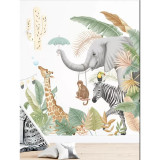 Cumpara ieftin Sticker Perete Autocolant Animale in Jungla - 50x65cm - 61761