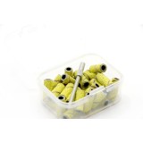 Set de capace &icirc;ntr-o cutie 30 buc, culoare galbenă