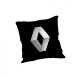 Cumpara ieftin Perna cu sigla Renault, Fata de perna si burduf detasabil 45 x 45, bumbac Magrot 24046 negru