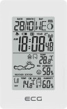 Cumpara ieftin Statie meteo interior-exterior ECG MS 100 White, senzor extern fara fir, LCD, ceas, alarma