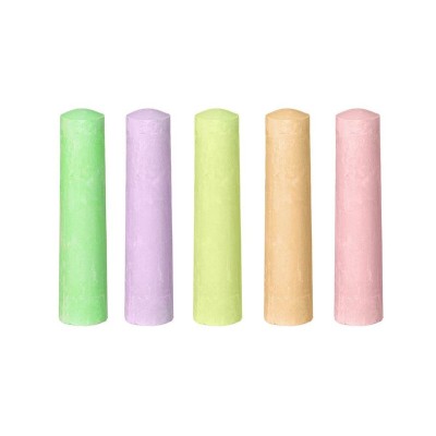 Creta multicolora groasa, 11 cm, Neon, Set 5 bucati, ATU-084514 foto